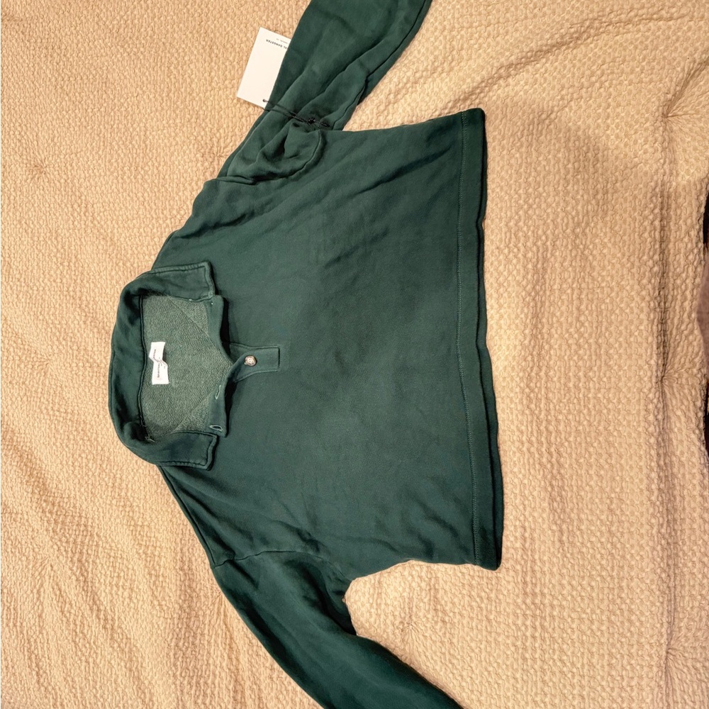 Spiritual Gangster Forest Green Long Sleeve Top